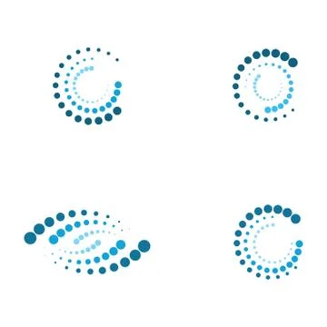 Halftone circle dots vector Stock Illustration