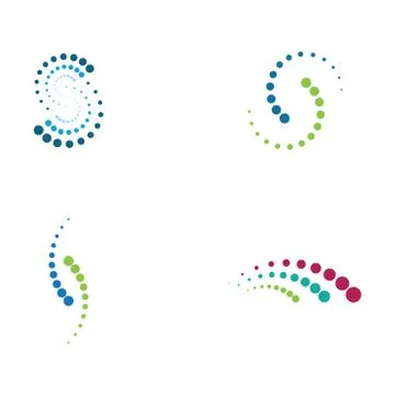 Halftone circle dots vector Stock Illustration