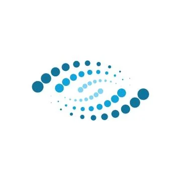 Halftone circle dots vector Stock Illustration