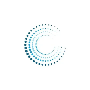 Halftone circle dots vector 库存插图