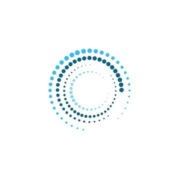 Halftone circle dots vector 库存插图