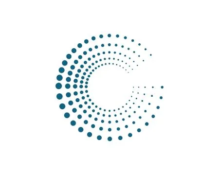 Halftone circle dots vector Stock Illustration