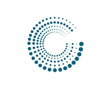 Halftone circle dots vector 库存插图