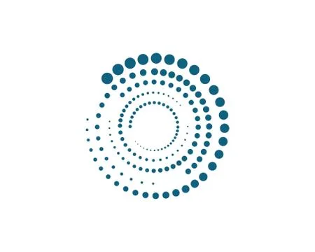 Halftone circle dots vector 库存插图