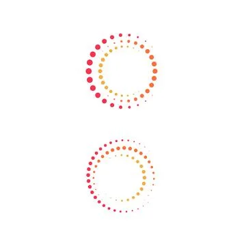 Halftone circle dots vector Stock Illustration