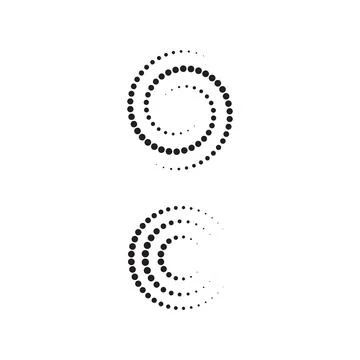 Halftone circle dots vector Stock Illustration