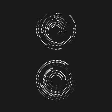 Halftone circle dots vector Stock Illustration