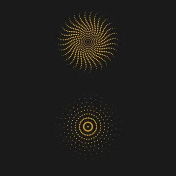 Halftone circle dots vector Stock Illustration