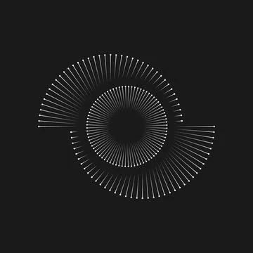 Halftone circle dots vector Illustrazione stock