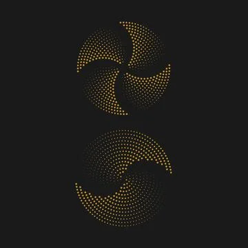 Halftone circle dots vector Stock Illustration