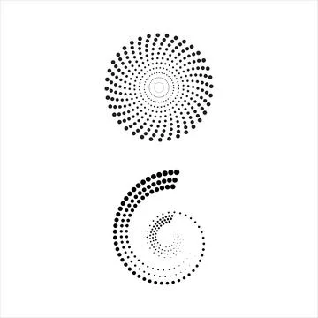 Halftone circle dots vector 库存插图