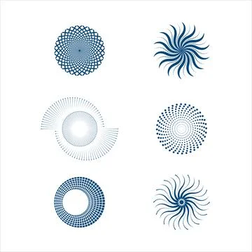 Halftone circle dots vector Stock Illustration
