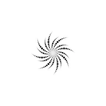 Halftone circle dots vector illustration Illustrazione stock