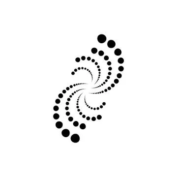 Halftone circle dots vector illustration Stock Illustration