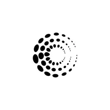 Halftone circle dots vector illustration イラスト素材