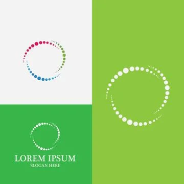 Halftone circle dots vector illustration イラスト素材