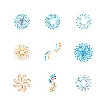 Halftone circle dots vector illustration 스톡 일러스트