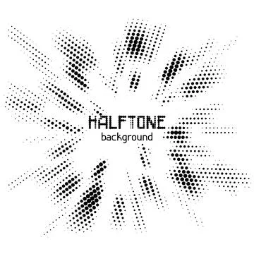Halftone circle dotted background. Random modern halftone circle dot texture. 库存插图