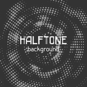 Halftone circle dotted background. Random modern halftone circle dot texture. 库存插图