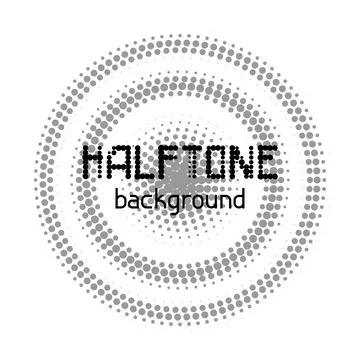 Halftone circle dotted background. Random modern halftone circle dot texture. Stockillustratie