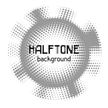 Halftone circle dotted background. Random modern halftone circle dot texture. 库存插图