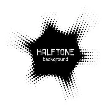 Halftone circle dotted background. Random modern halftone circle dot texture. 库存插图