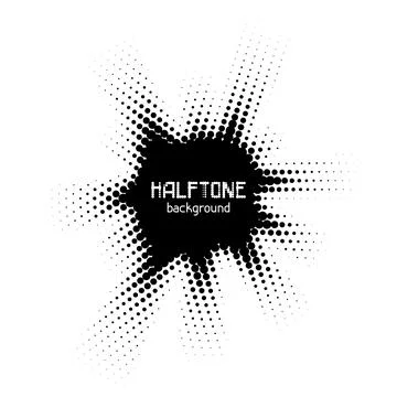Halftone circle dotted background. Random modern halftone circle dot texture. 库存插图