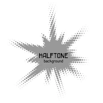 Halftone circle dotted background. Random modern halftone circle dot texture. 库存插图