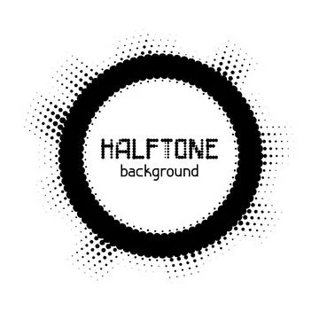 Halftone circle dotted background. Random modern halftone circle dot texture. 库存插图