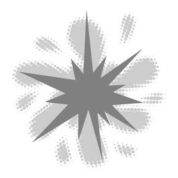 Halftone circle dotted cartoon background. Comic speech bubble with radial .. Stock Illustration