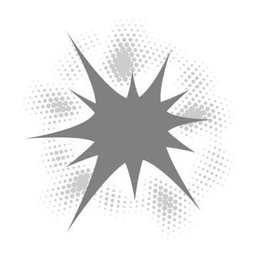 Halftone circle dotted cartoon background. Comic speech bubble halftone circl 스톡 일러스트