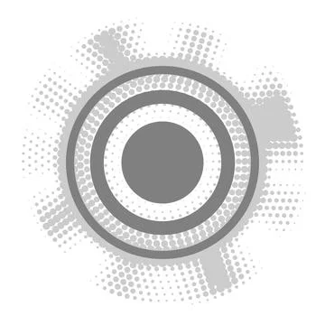 Halftone circle dotted cartoon background. Comic speech bubble halftone circl 库存插图