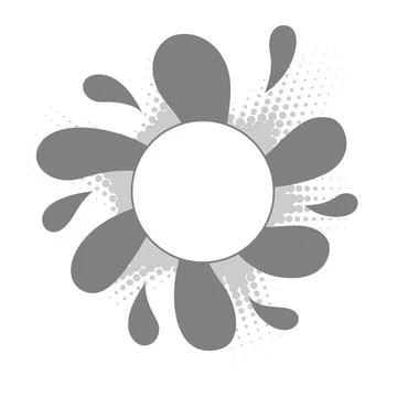 Halftone circle dotted cartoon background. Comic speech bubble halftone circl 스톡 일러스트