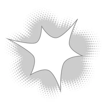 Halftone circle dotted cartoon background. Comic speech bubble halftone circl 스톡 일러스트