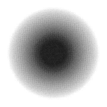 Halftone circle. Dotted monochrome gradient backdrop. 스톡 일러스트