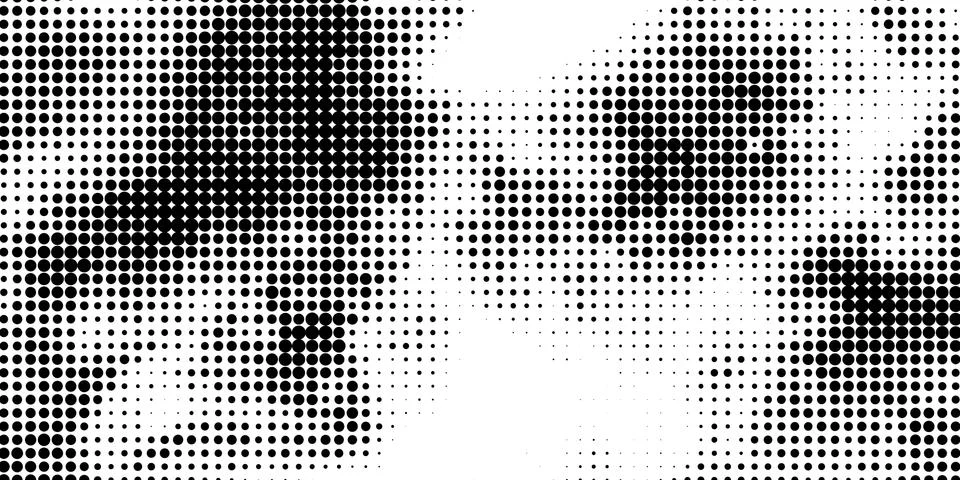 Halftone Circle Fade Effect. Halftone Simple Pattern. Pop-Art Halftone Gradie Stock Illustration
