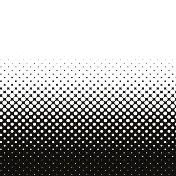 Halftone Circle Fade Effect. Halftone Simple Pattern. Pop-Art Halftone Gradie Illustrazione stock