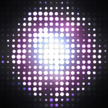 Halftone circle pattern Stock Illustration