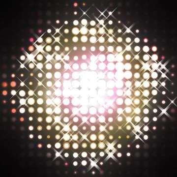 Halftone circle pattern Stock Illustration