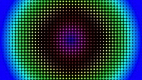 Halftone Circle Rainbow Gradient Dotted Radial Pattern Graphic Stock Footage 123280193