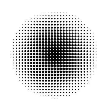 Halftone circles. Abstract halftone background. Black circles. Stock Illustration