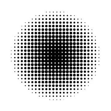 Halftone circles. Abstract halftone background. Black circles. イラスト素材