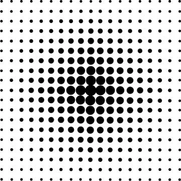 Halftone circles, halftone dot pattern. Vector illustration. Stock Illustration