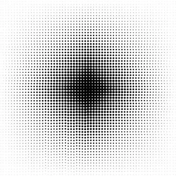 Halftone circles, halftone dot pattern. Vector illustration. イラスト素材