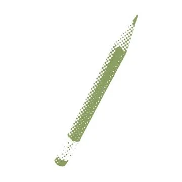 Halftone collage pencil for education conception. Back to school. Contemporary Stock Illustration