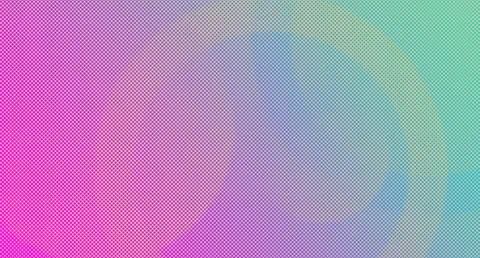 Halftone colorful gradient background with pink purple blue and green hues .. Stock Illustration