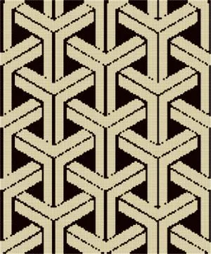 Halftone colorful seamless retro pattern 3D cube triangle geometry cross fram Stock Illustration