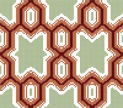 Halftone colorful seamless retro pattern polygon geometry cross star frame 스톡 일러스트