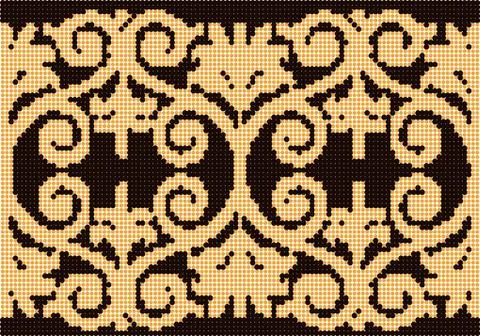 Halftone colorful seamless retro pattern primitive aboriginal spiral round cr Illustrazione stock