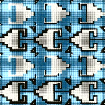 Halftone colorful seamless retro pattern sawtooth triangle geometry Stock Illustration